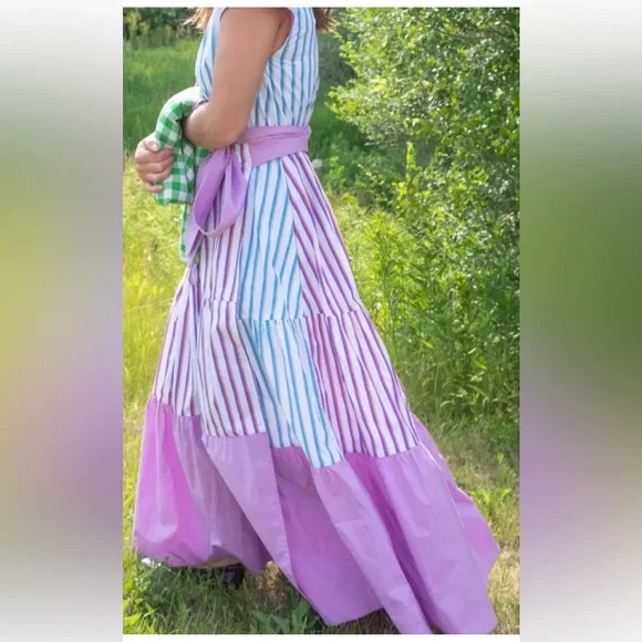 Tanya Taylor Jasmine Striped Dress, Size 6